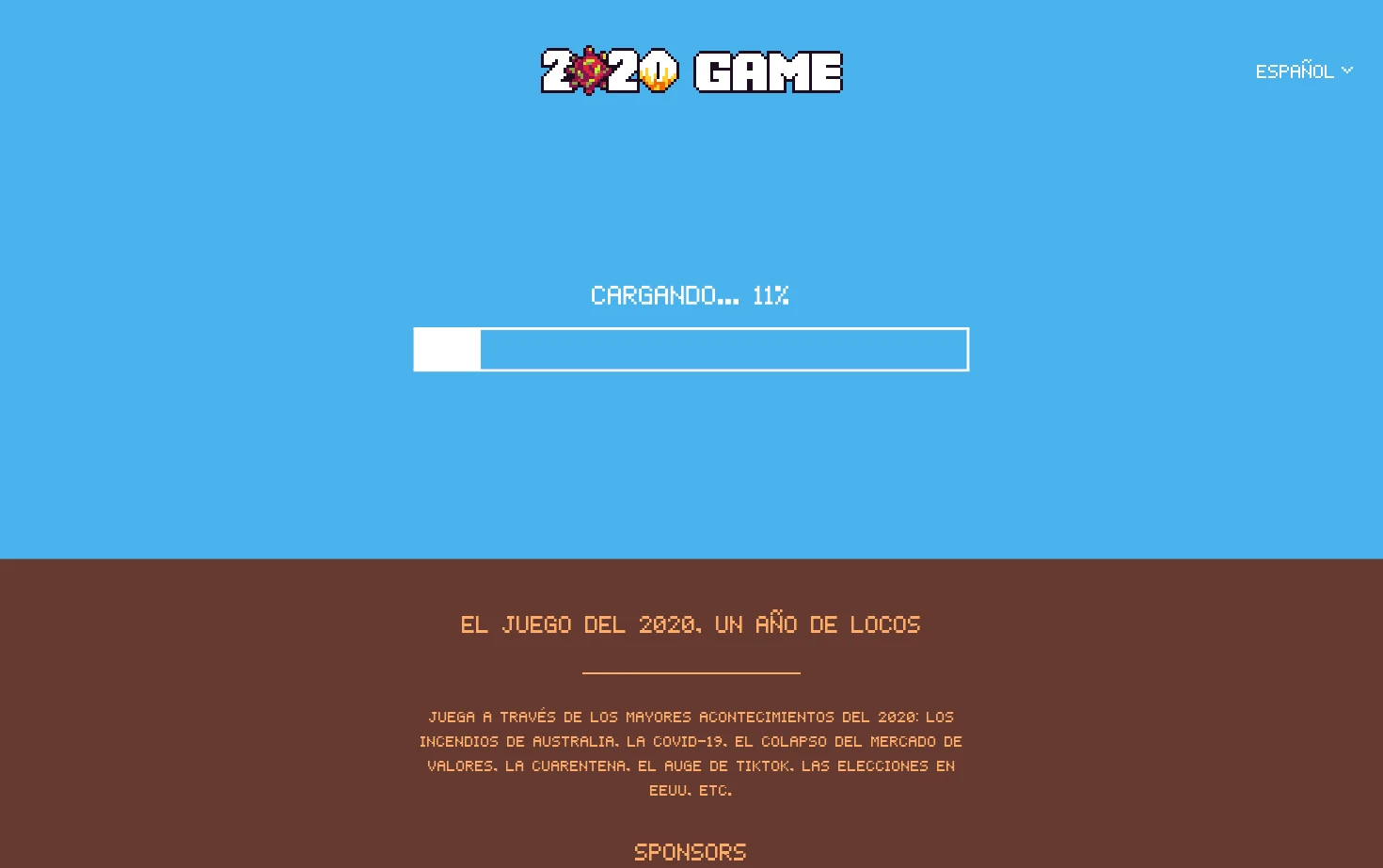 2020 Game 页面快照